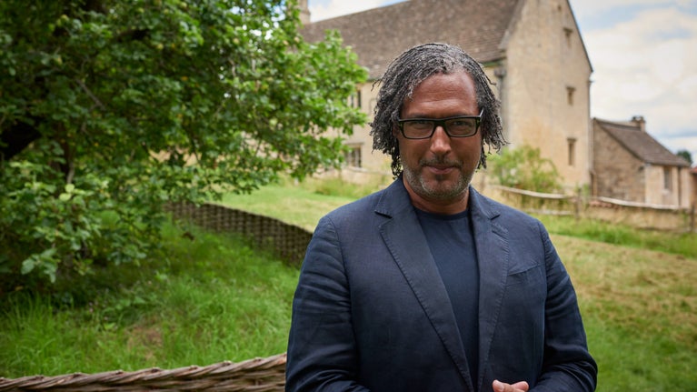 David Olusoga OBE, the Art and Culture category judge of the Time + Space Award at Woolsthorpe, Lincolnshire